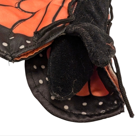 BUTTERfly Puppet Satin Velvet Monarch Flyer 15x10 Orange Black Toy - Picture 2 of 8